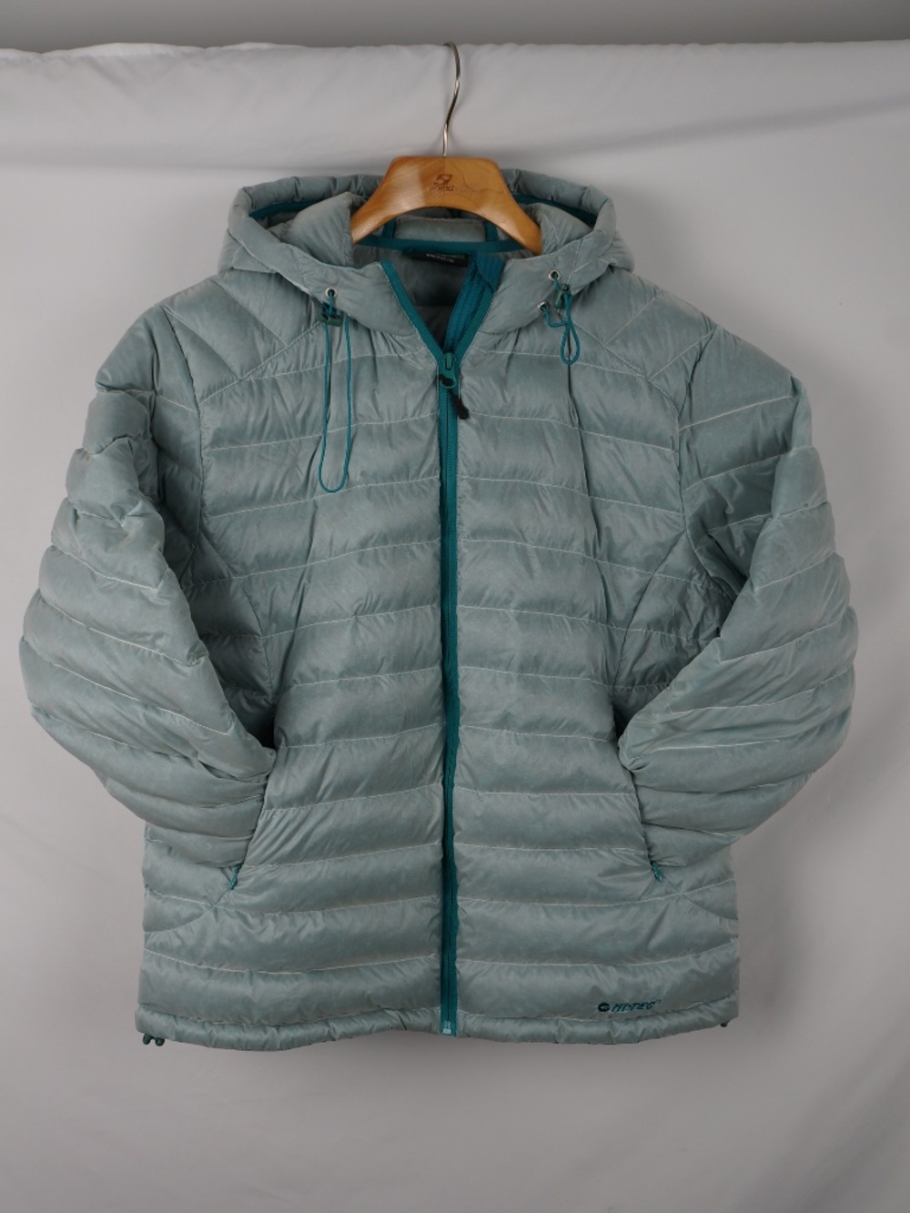 Hi-Tec Timaru Down Insulated Hoodie, Blue-Green, Women's XL